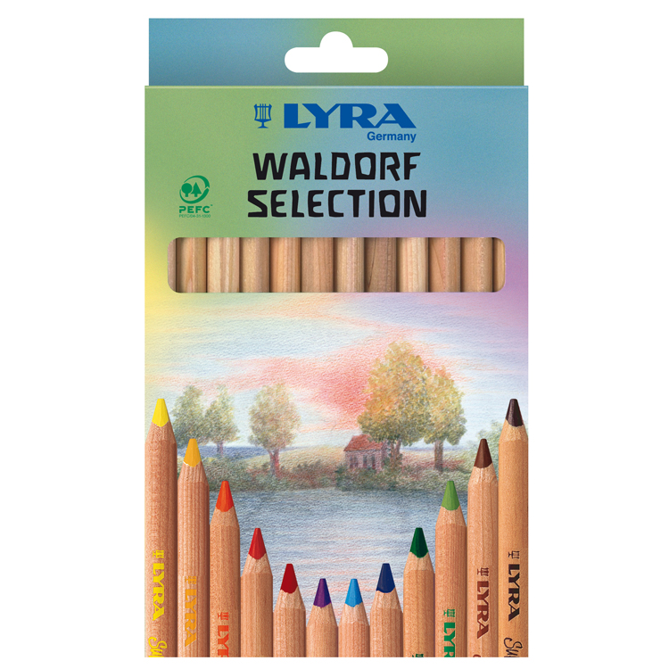 Lyra Waldorf selection - giftfria färgpennor för skapande 12 st