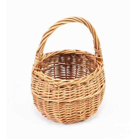 Barnkorg liten rund med kant från Korgboet - 11 cm 