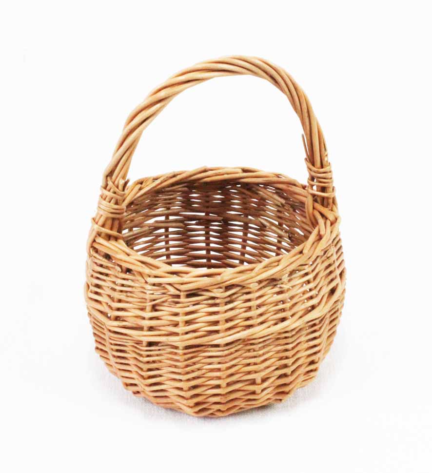 Barnkorg liten rund med kant från Korgboet - 11 cm  - 3