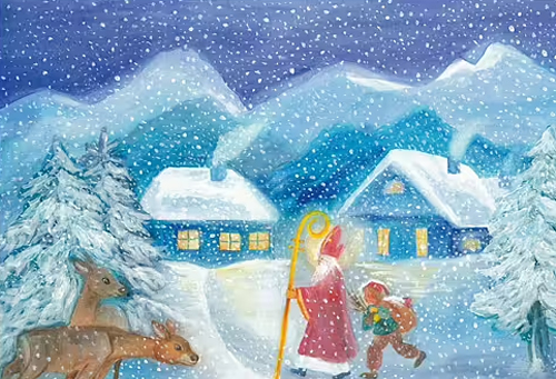 Julkort och julkalender