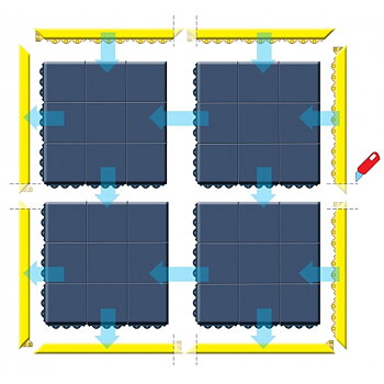 ErgoMax Agilitymatta Modul i naturgummi