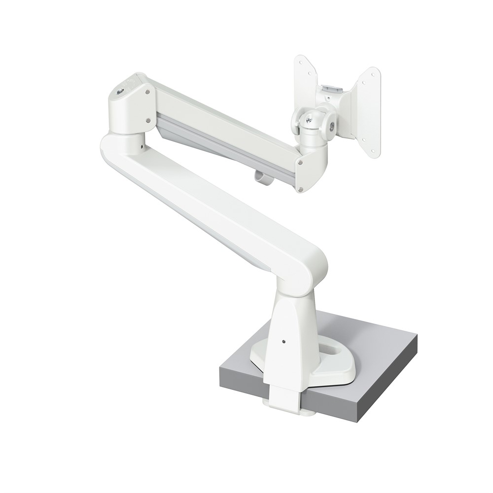 Stockholm gasfjädrad monitorarm, Vit, 3-8 kg