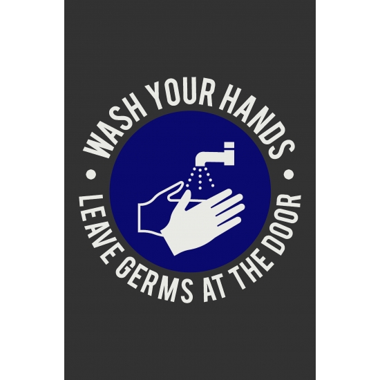 Informationsmatta Wash Hands