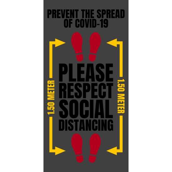 Informationsmatta Keep Distance - 2