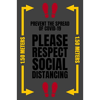 Informationsmatta Keep Distance