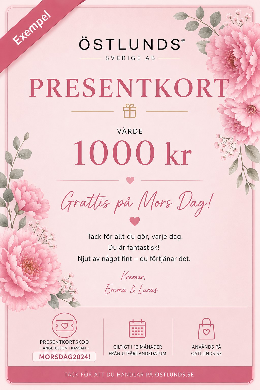 Presentkort 5000 kr - 2