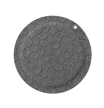 Matting StandUp Round ståmatta, Grey Ø56 cm