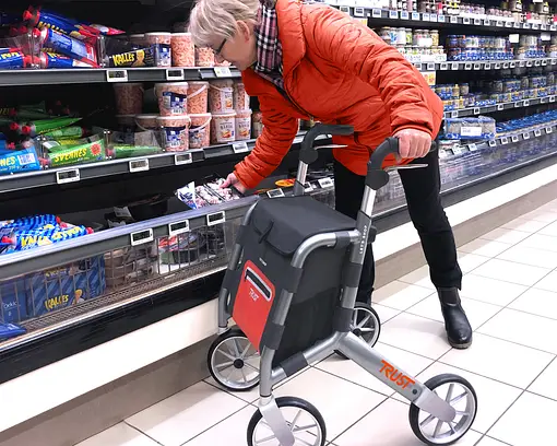 Let’s Shop shoppingrullator för utomhusbruk, Grå - 5