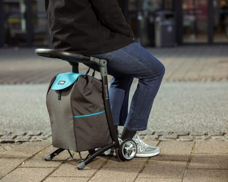 Koala shoppingvagn / väska med sits, blå / grå - 3