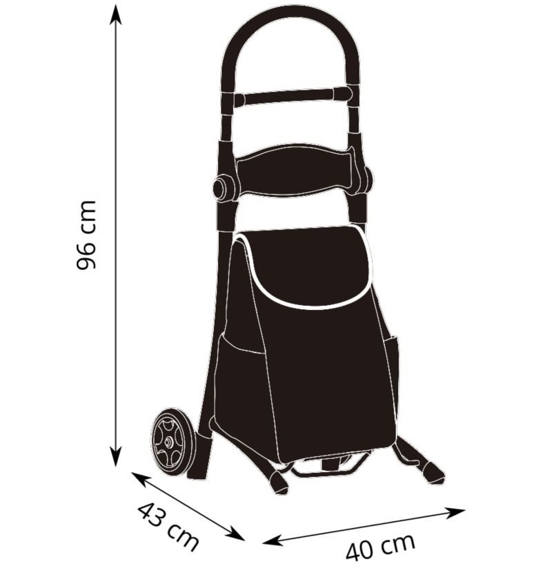 Koala shoppingvagn / väska med sits, blå / grå - 6