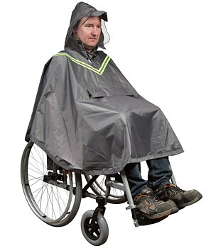 Regnponcho för rullstolsburna