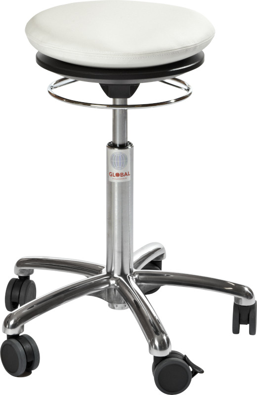 Pilates Air chair, White PU / konstläder