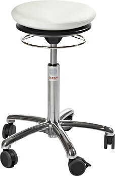 Pilates Air chair, White PU / konstläder