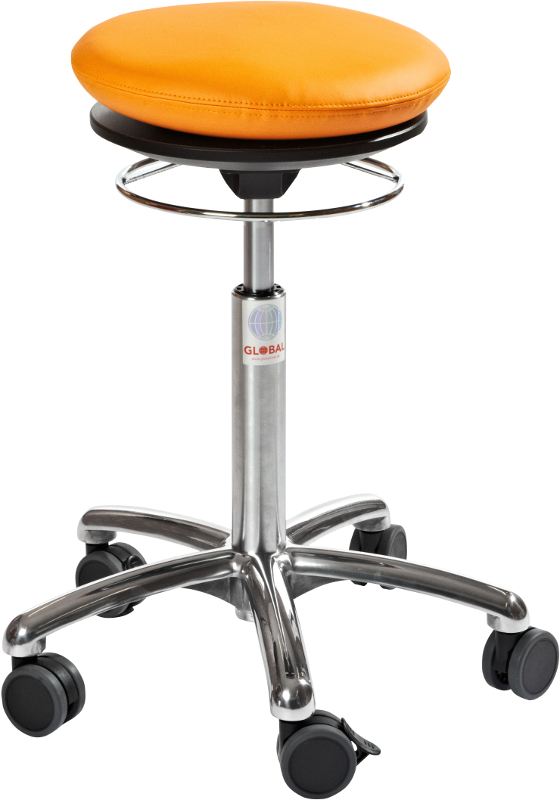 Pilates Air chair, Orange PU / konstläder