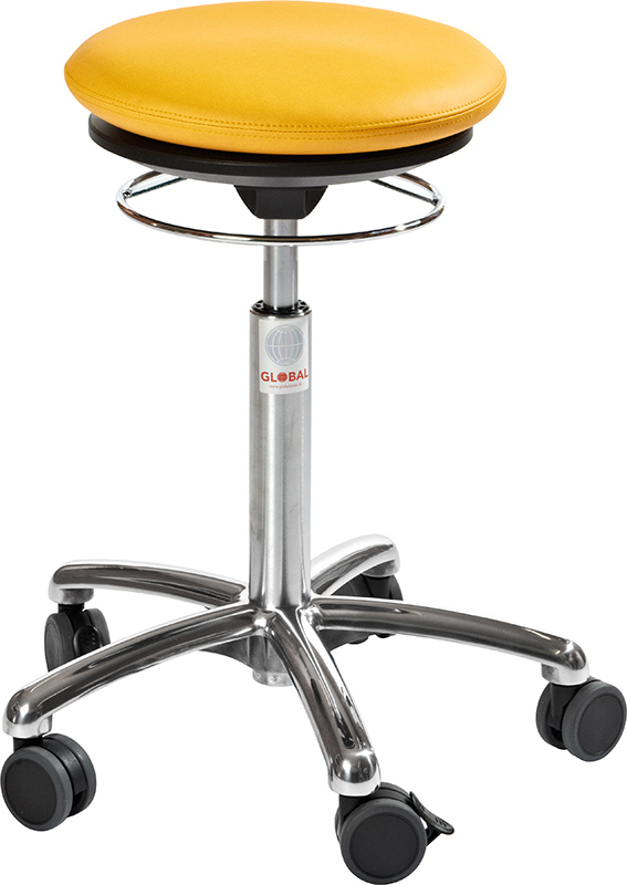 Pilates Air chair, Yellow PU / konstläder