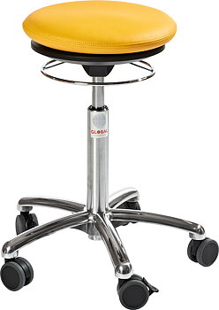 Pilates Air chair, Yellow PU / konstläder