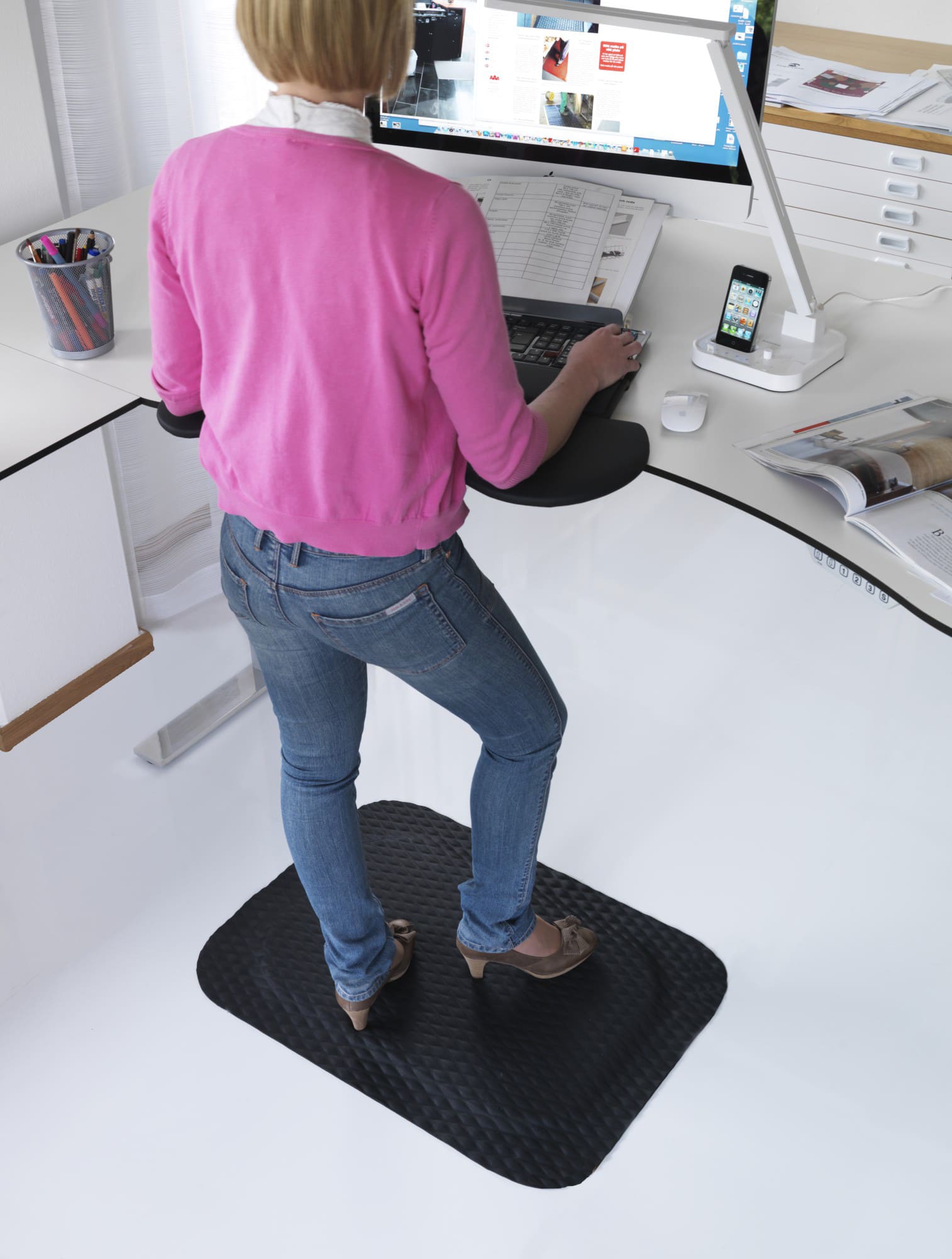 Yoga Fashion Nitril oljebeständig elektriskt konduktiv svetsmatta - 2