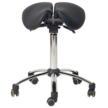 Twin sadelstol med delad sits