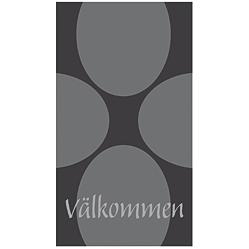 Classic Print Oval, grå