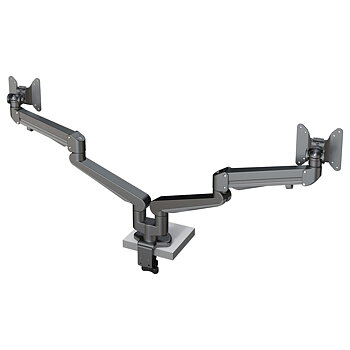 Stockholm Twin gasfjädrad monitorarm, Svart, 2 x 3-8 kg