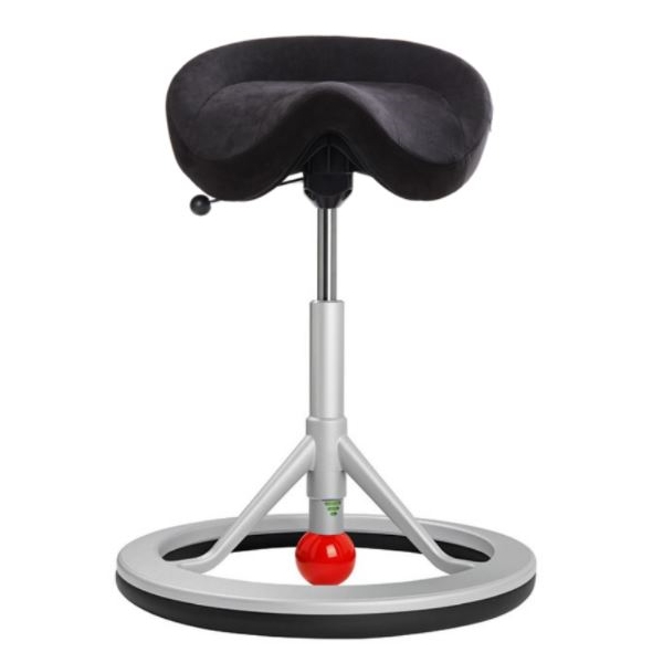 Backapp Smart, Silver Grey, Alcantara Anthracite, Red Ball