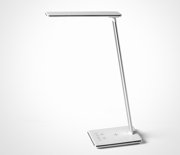 Singapore skrivbordslampa, Vit