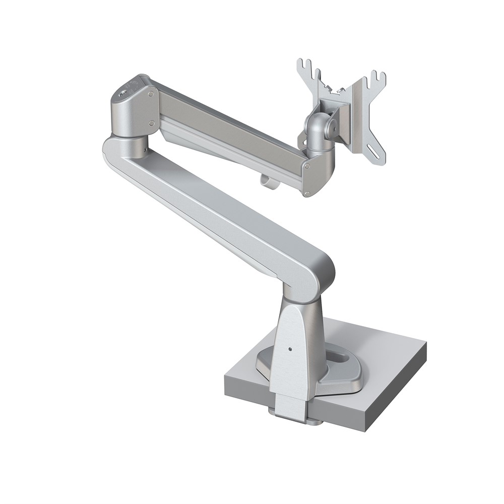 Stockholm gasfjädrad monitorarm, Silver, 8-14 kg