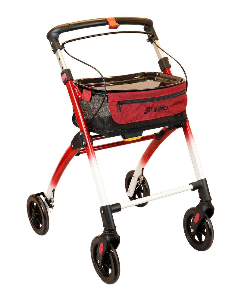 Jaguar inomhusrollator, Röd/Vit, Jubileumsutgåva