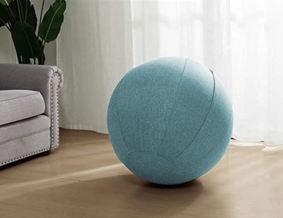 LINEN sittboll, miljövänlig, Light Blue, 75 cm - 6