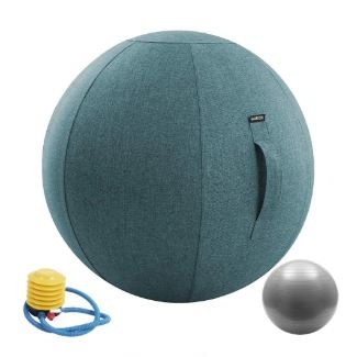 LINEN sittboll, miljövänlig, Light Blue, 75 cm - 5