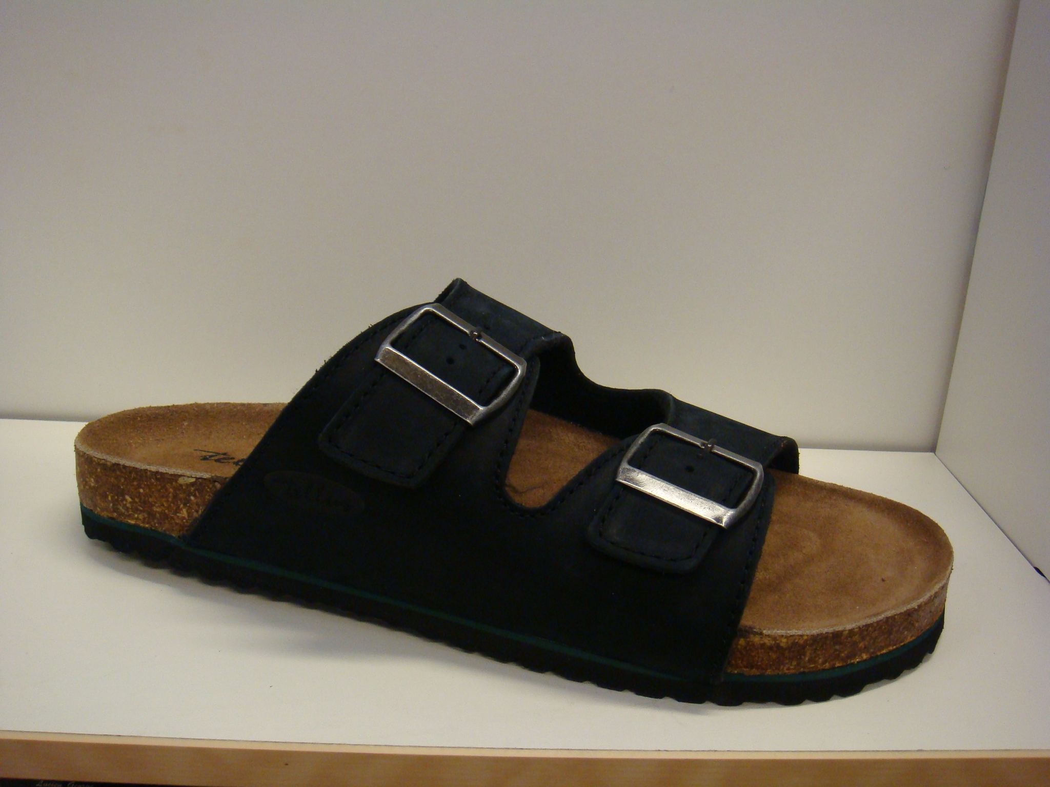 Biosandal svart nubuck 