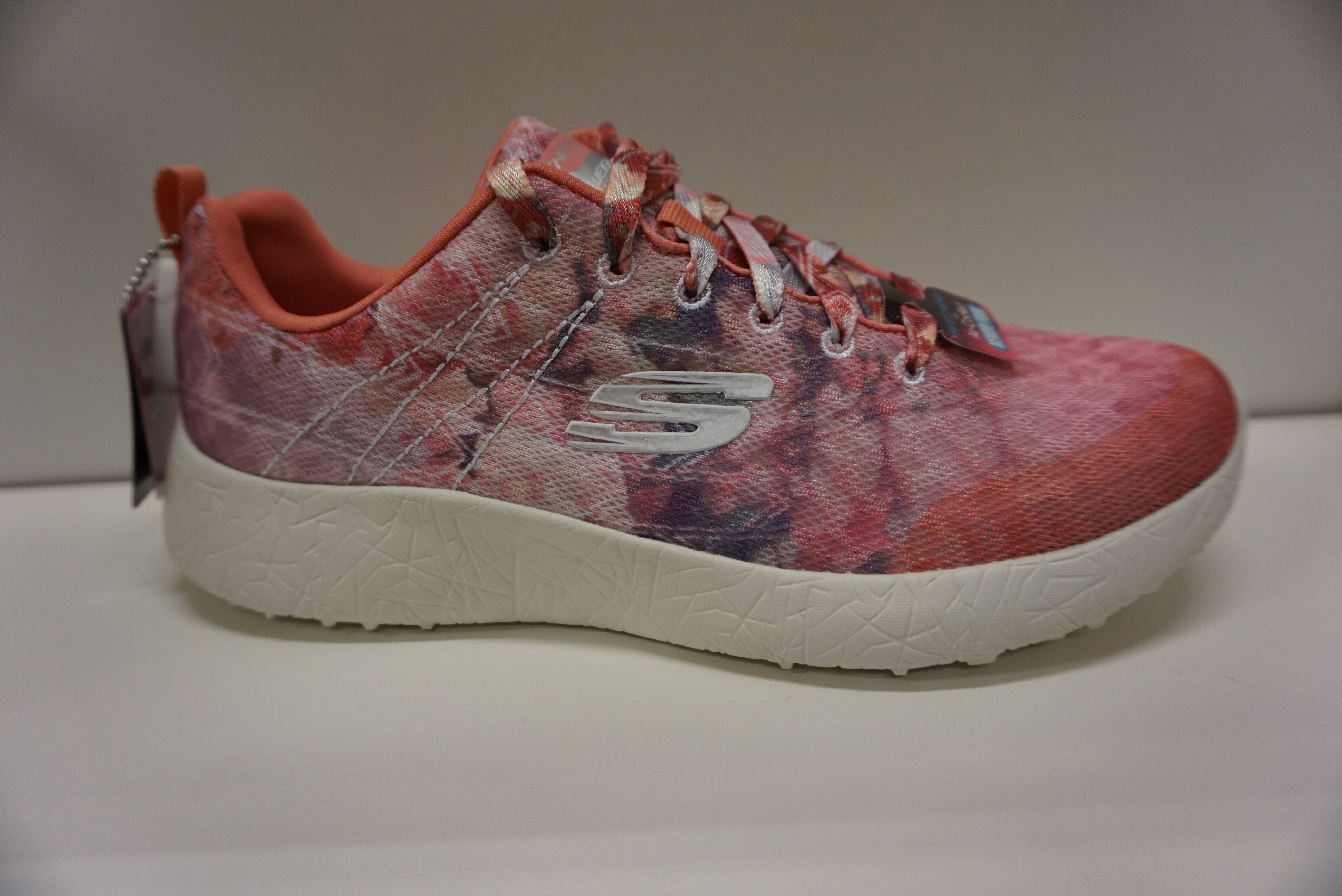 Skechers fritidssko Memory Foam, rosa/grå.