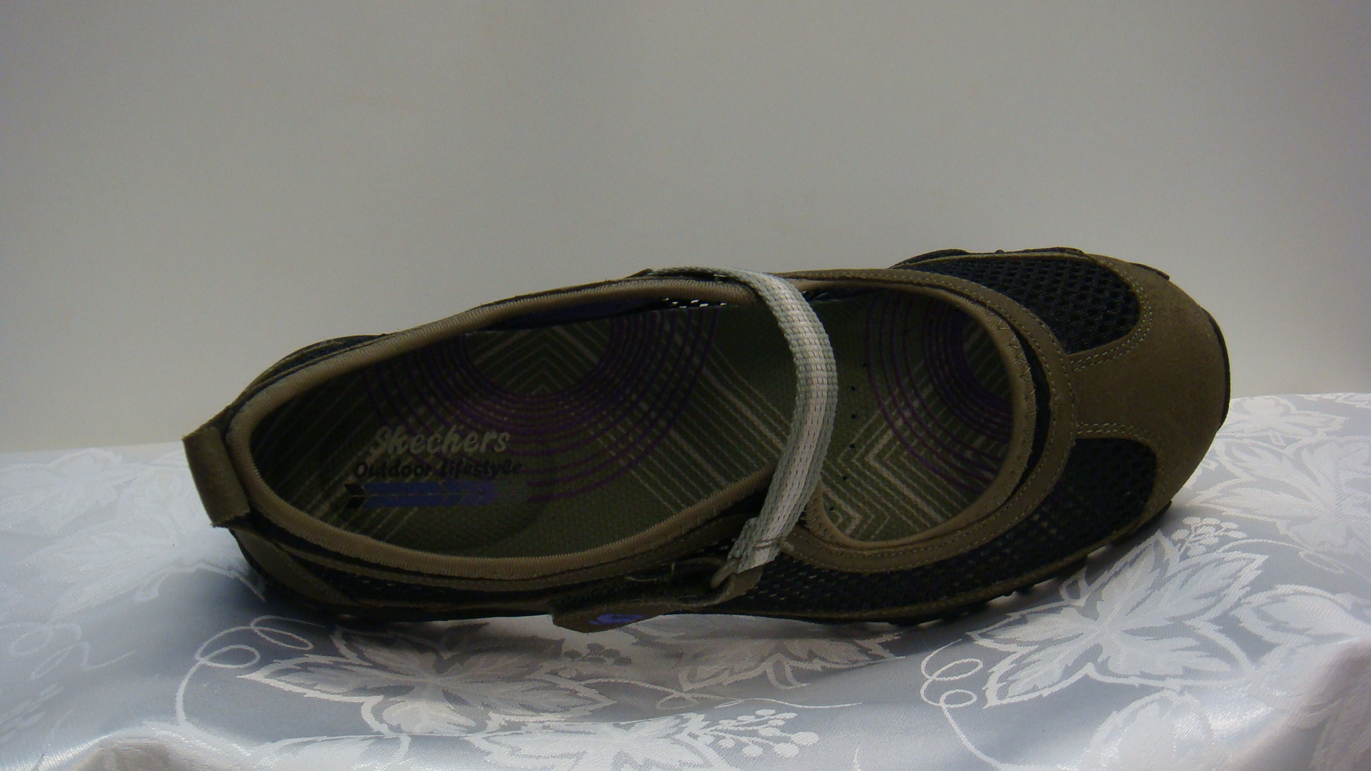Sandal Skechers, "Open air"  ballerinamodell, oliv. - 3