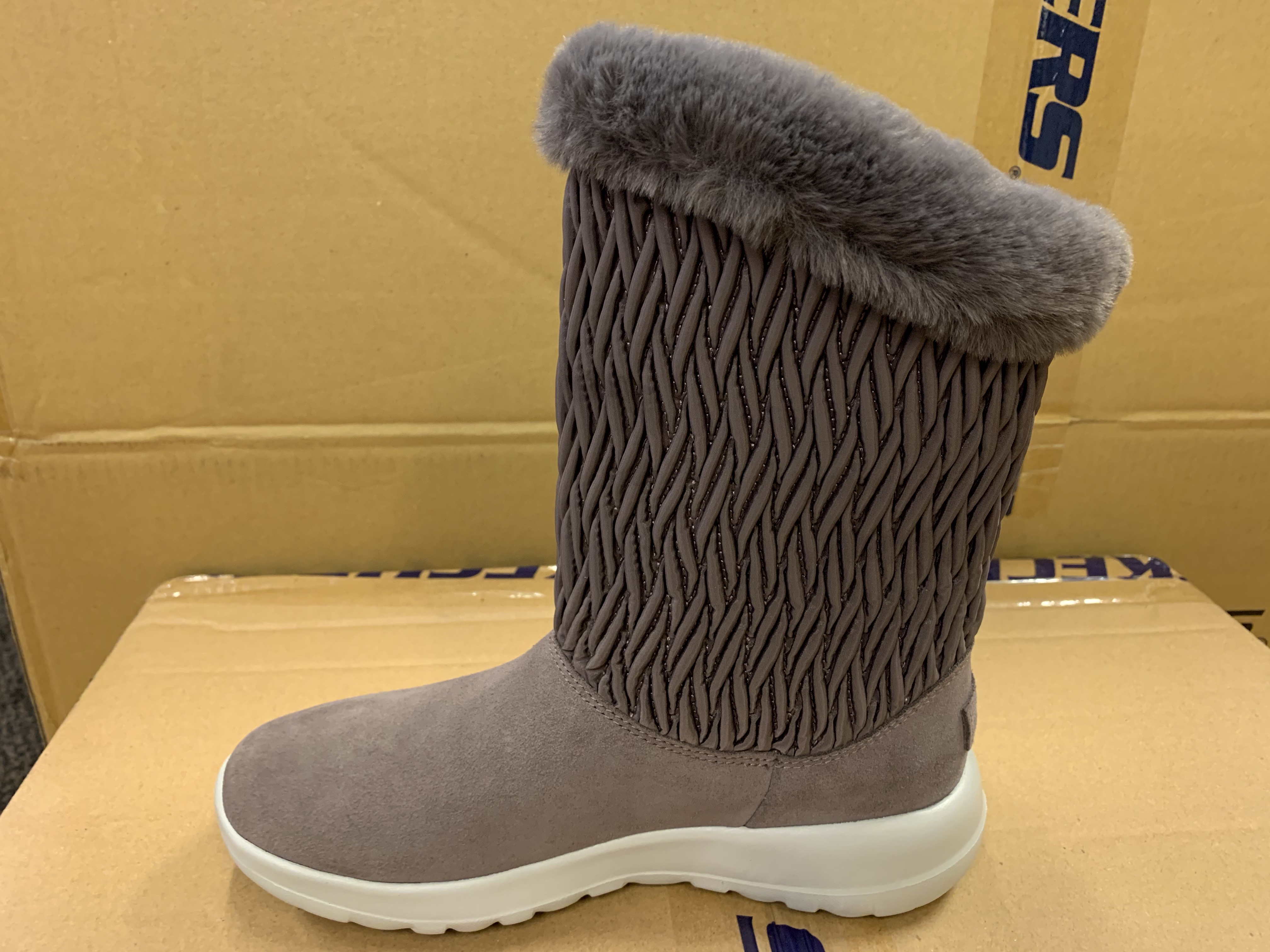 SKECHERS   fodrad stövel "Snow Bunny" GO WALK BOOTS. Skaftet går att vika ned. Jätte-sköna! - 5