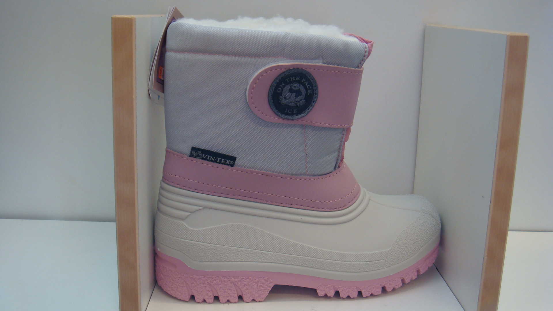 Snowjogging, rosa/vit