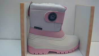 Snowjogging, rosa/vit