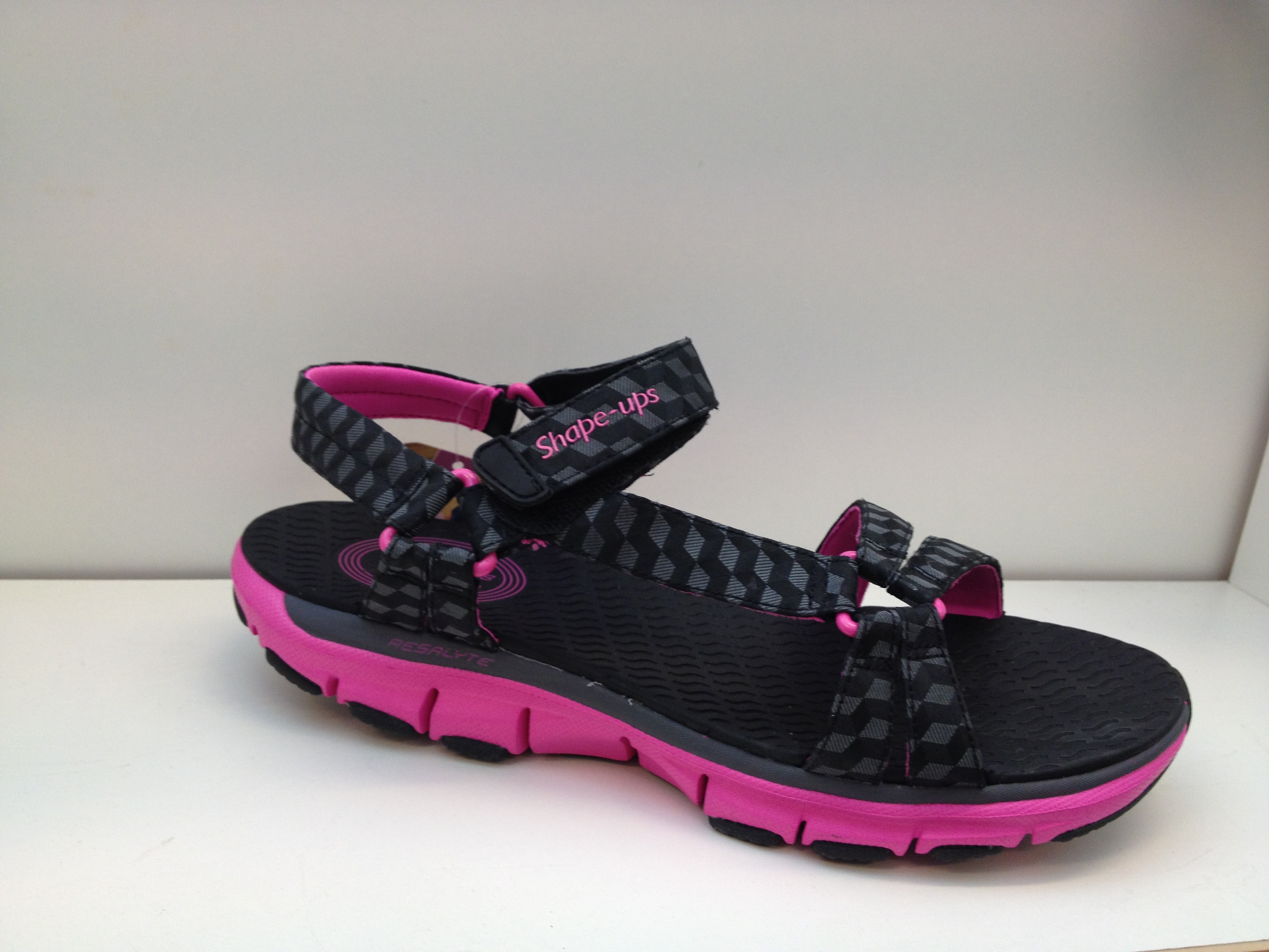 Sandal Skechers Shape-ups, svart/cerise - 2