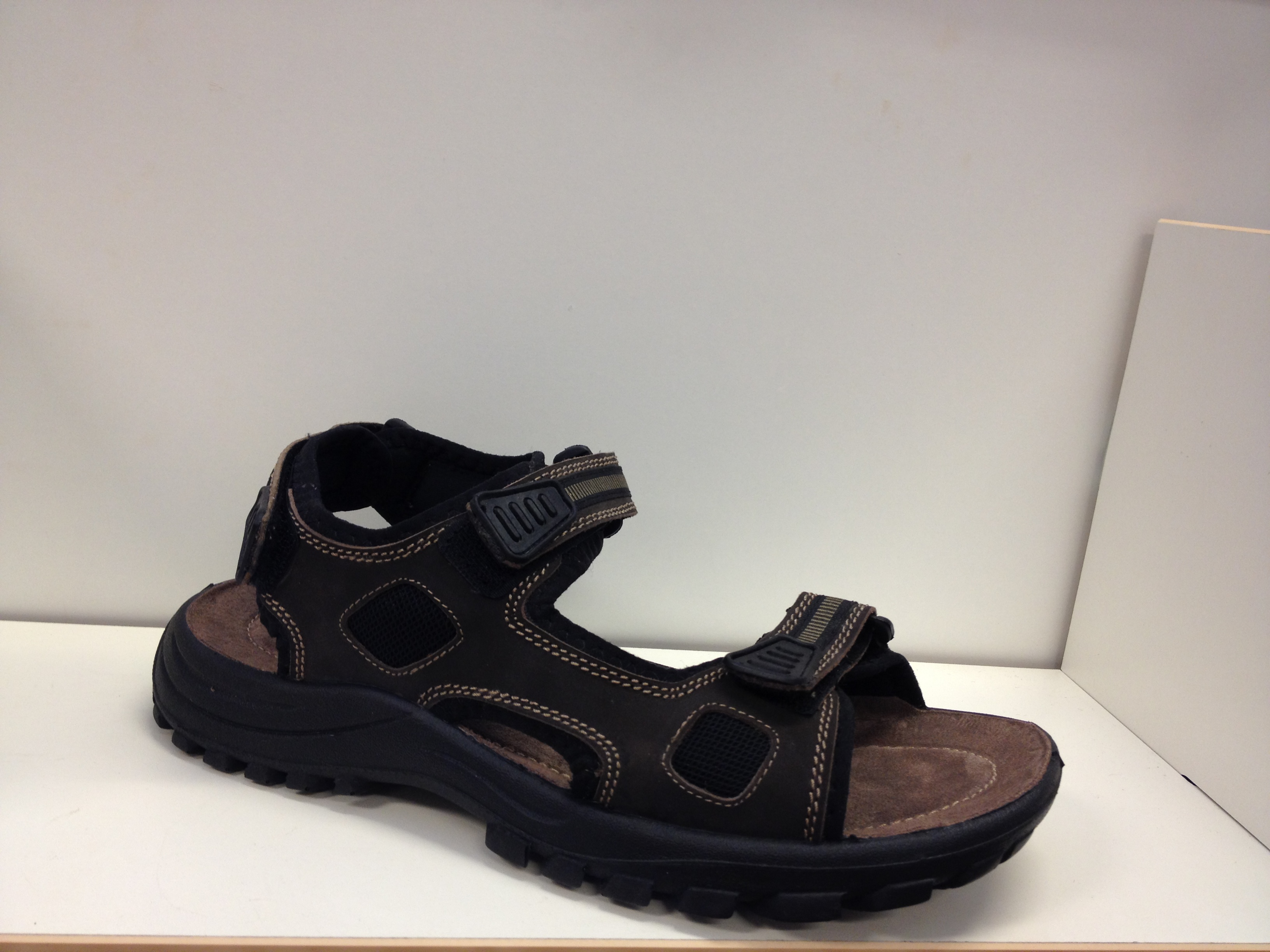 Superskön brun sandal i herrstorlekar - 3