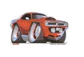 Red Barracuda Stickers.