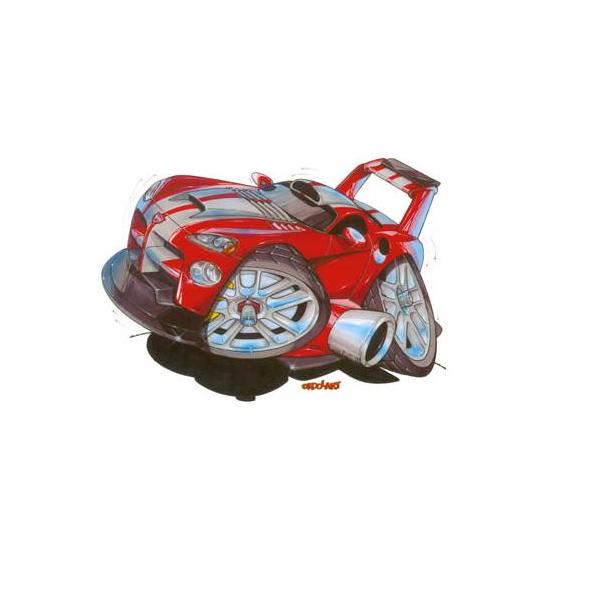 Rote Viper-Aufkleber.
