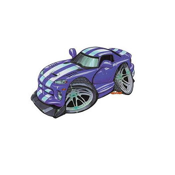Blue &amp; White Viper Stickers.