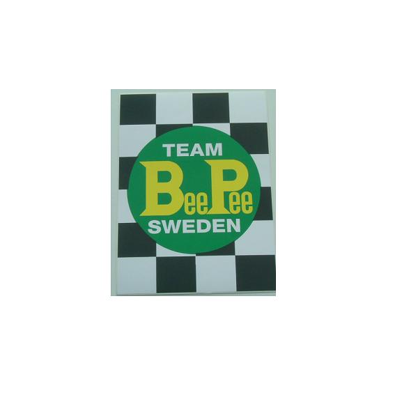 Team BeePee Sverige-klistremerke Small. (6,5x5 cm)