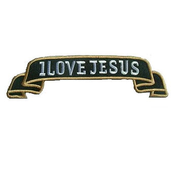 I Love Jesus Patch Big Brodyrmärke.