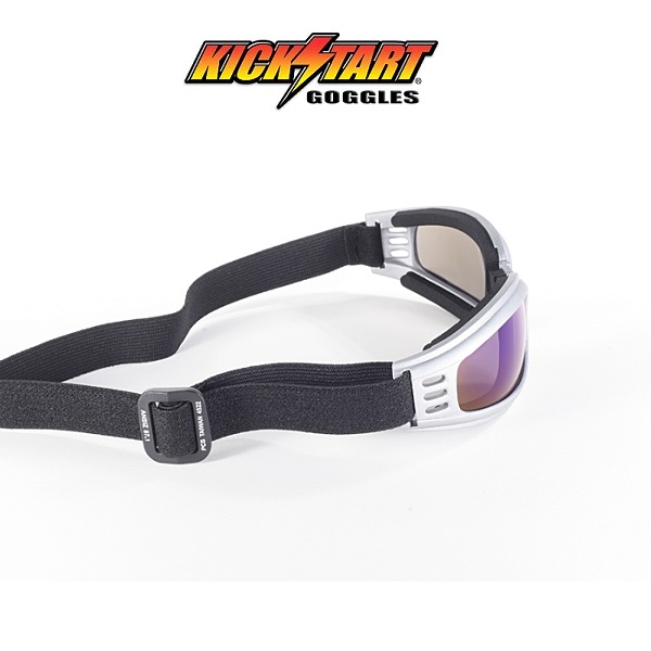 Kickstart Nomad Goggle solbriller med blå speilglass. - 4