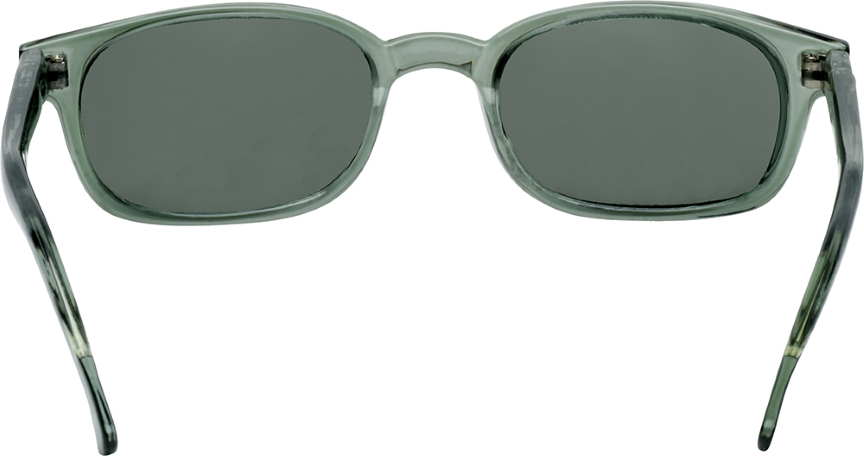 X-KDs The Original Bikers Green monture transparente / verre polarisé vert - 5