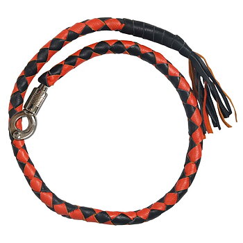 Get Back Leather whip MC Orange / Black.
