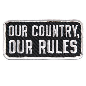 Our Country Our Rouls Patch Embroidery Patch (11x5 cm)
