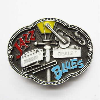 Jazz &amp; Blues buckles. (9x6,5cm)