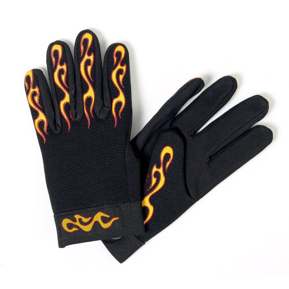 Yellow & Red Flame Mechanics Gloves - Trofeshop.se Tidaholm Sweden