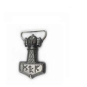 Thor's Hammer Wikinger Schnalle. (7,5 x4,5cm)